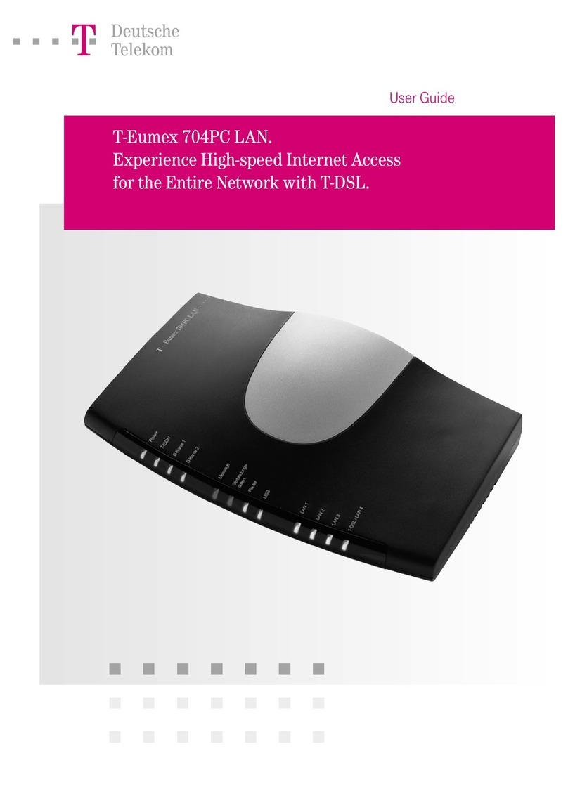 Deutsche Telekom T-Eumex 704PC LAN user guide