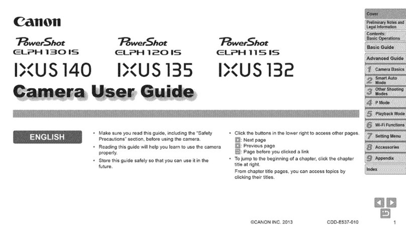 Canon ELPH130IS IXUS 140 User manual