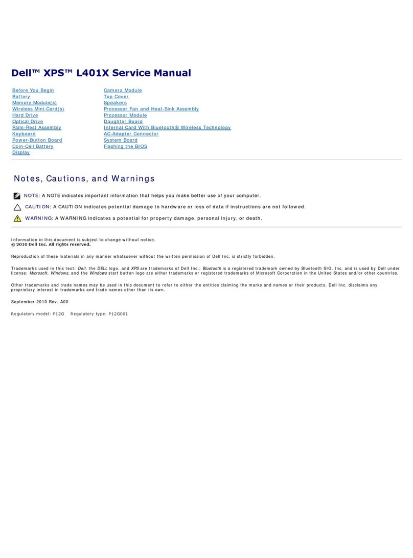 Dell XPS L401X User manual