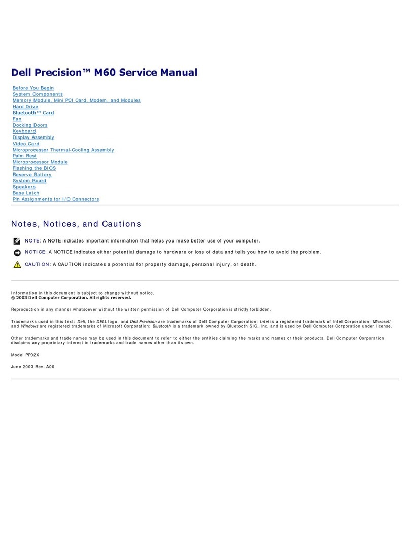 Dell Precision M60 Series User manual