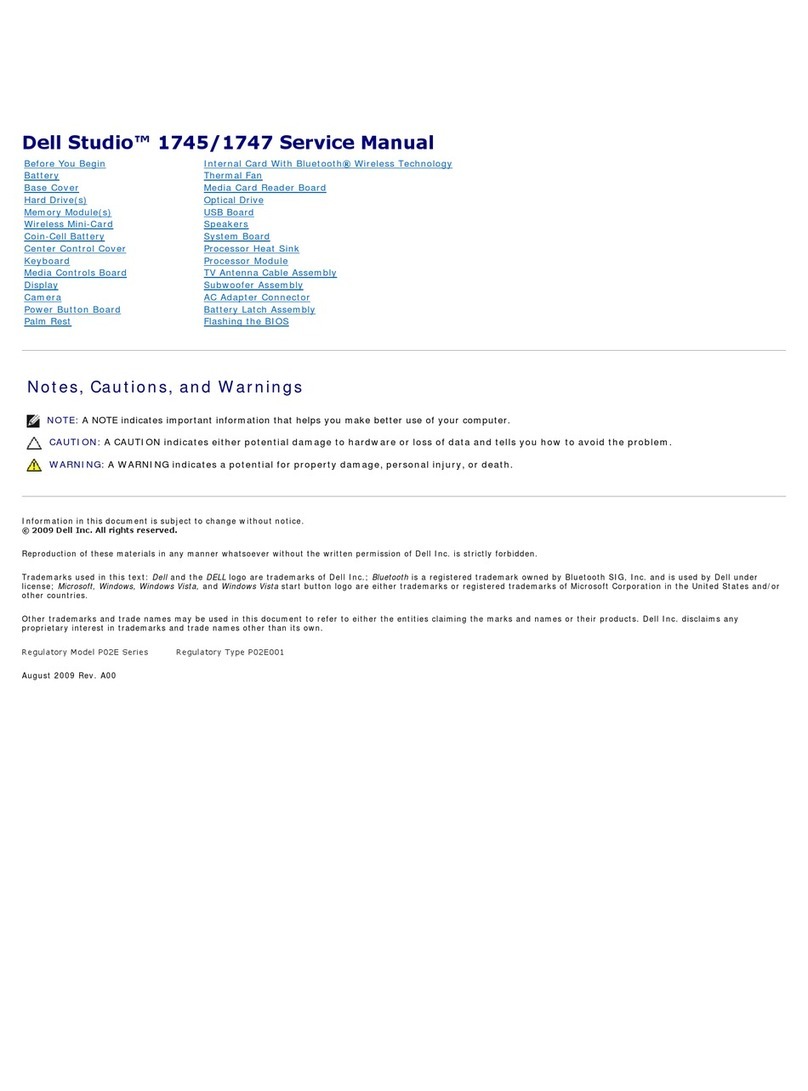 Dell Studio 1745 User manual