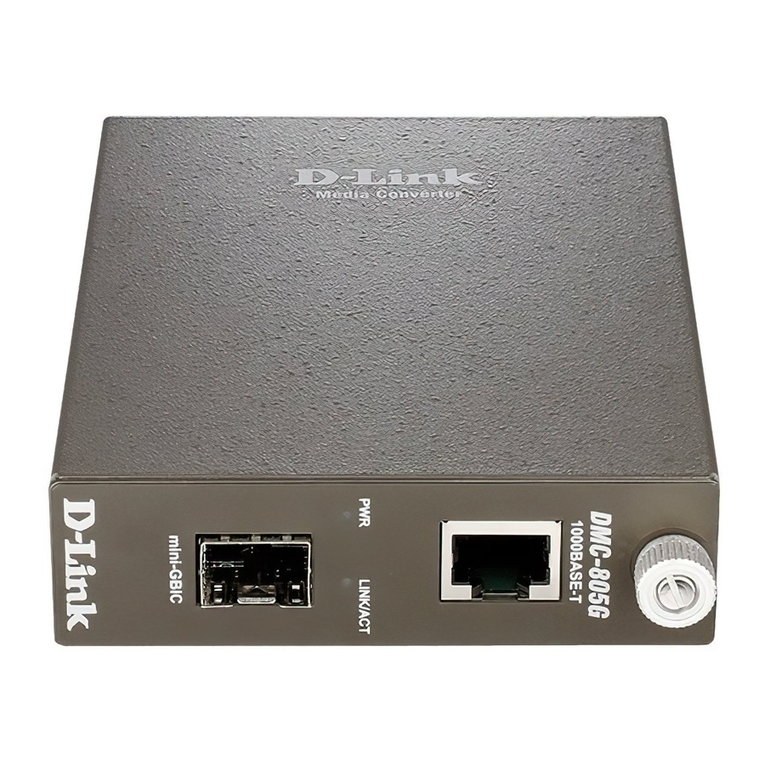 D-Link 1000Base-T to mini-GBIC Media Converter... User manual D-Link 1000Base-T to mini-GBIC Media Converter... User manual
