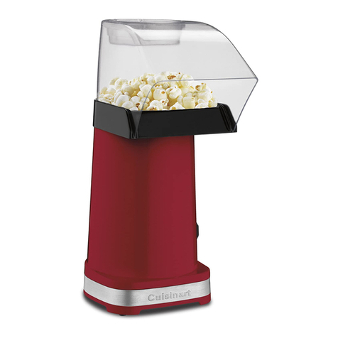 Cuisinart Hot Air Popcorn Maker CPM-100 Series Service manual