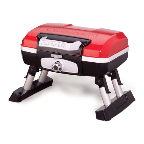 Cuisinart PORTABLE LP GAS GRILL CGG-180T Assembly and operating instructions