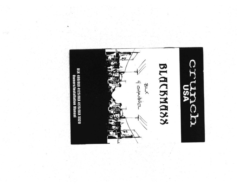 Crunch BLX 480 User manual