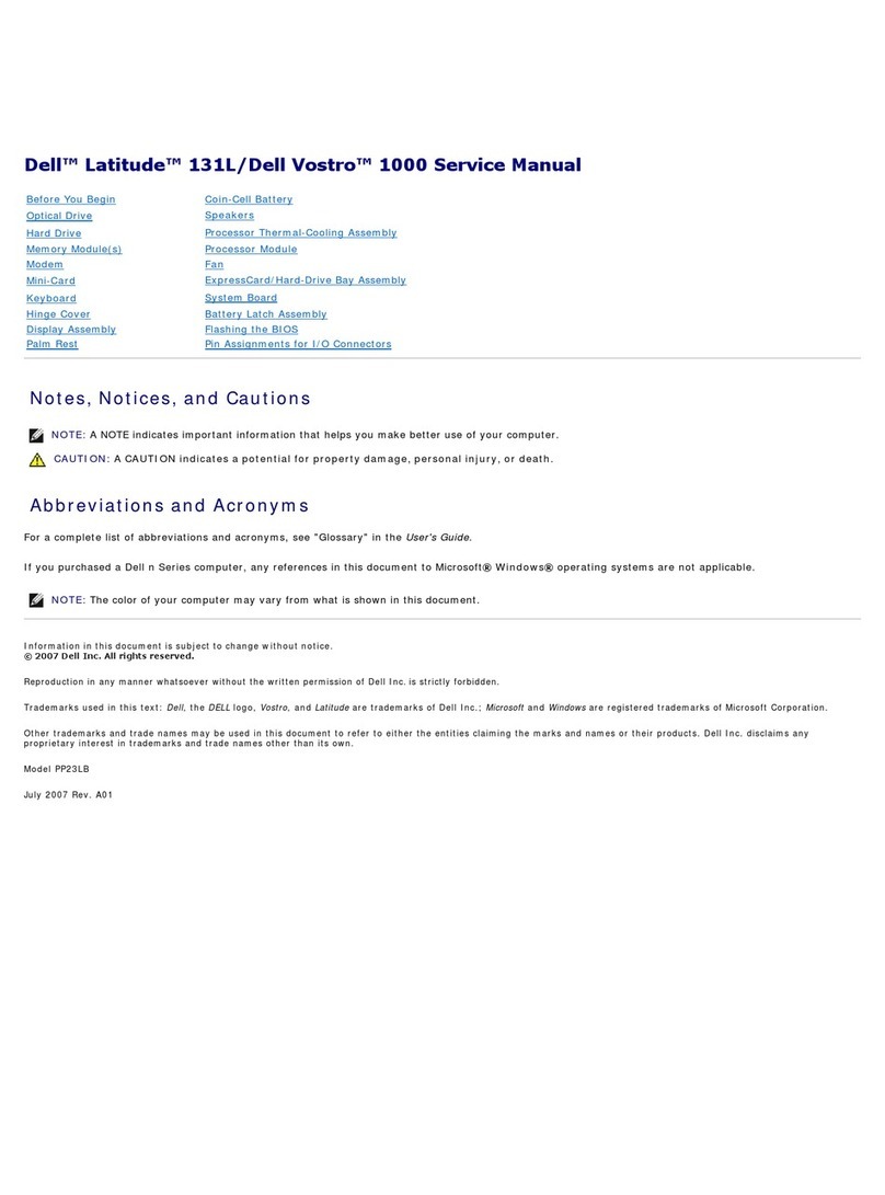 Dell Latitude 131L Service manual