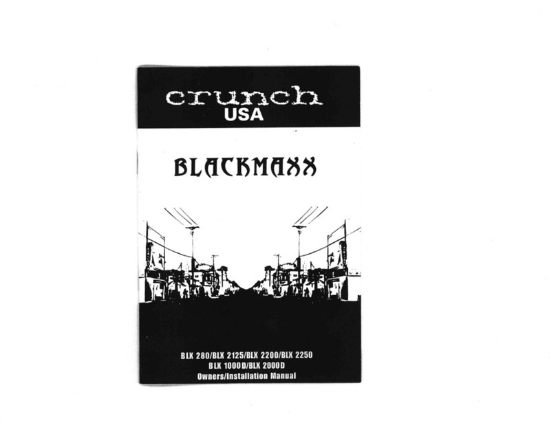 Crunch BLX 280 owner's manual