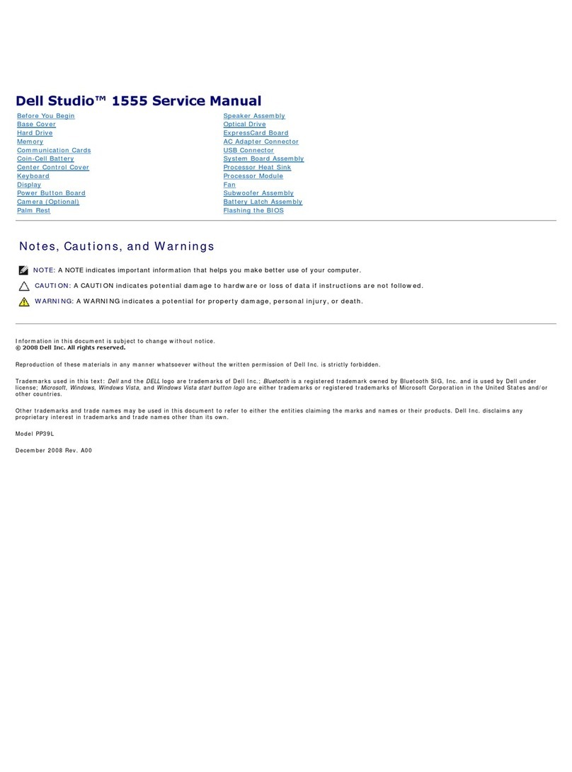 Dell 1555 - Studio - Chainlink Service manual
