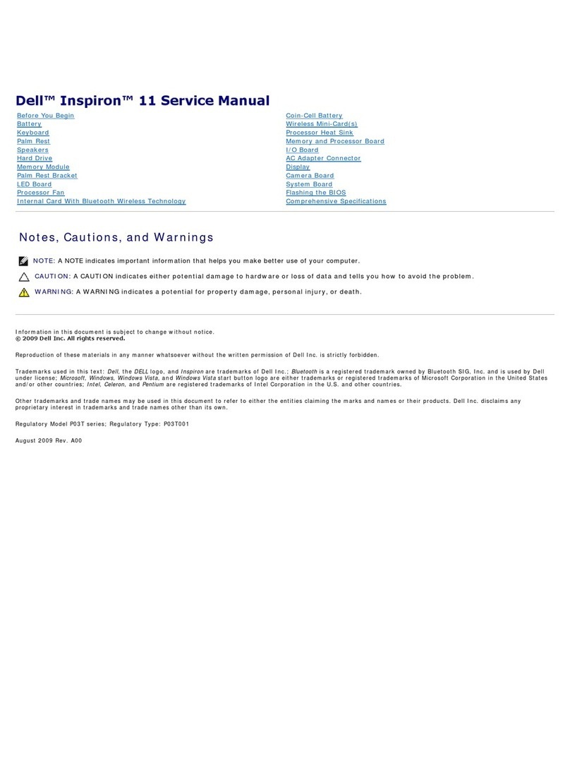 Dell Inspiron 11 Service manual