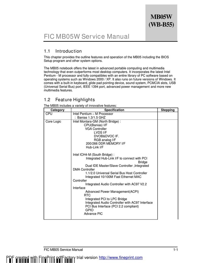 FIC MB05W User manual