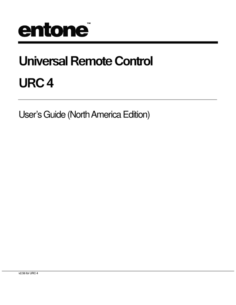 Entone URC 4 User manual