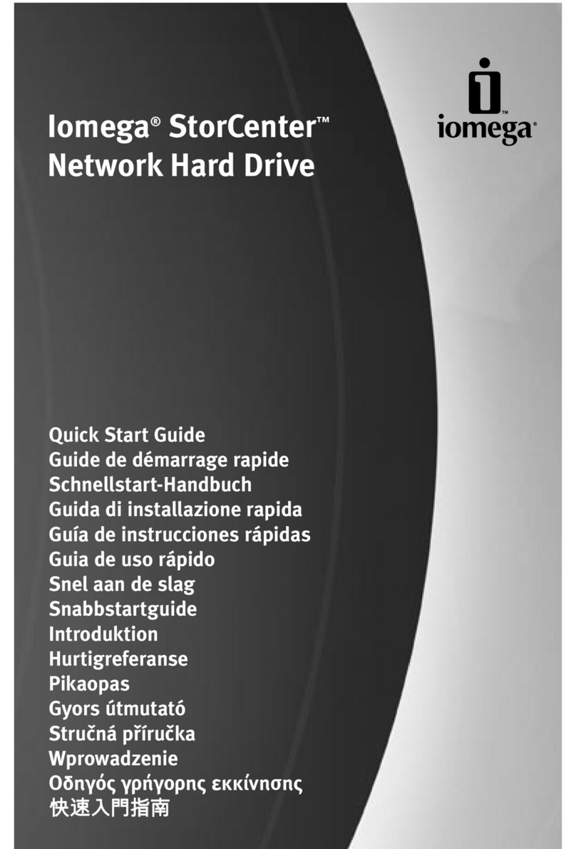 Iomega 33784 - Gigabit Ethernet 1HD X 500GB StorCenter Network... User manual