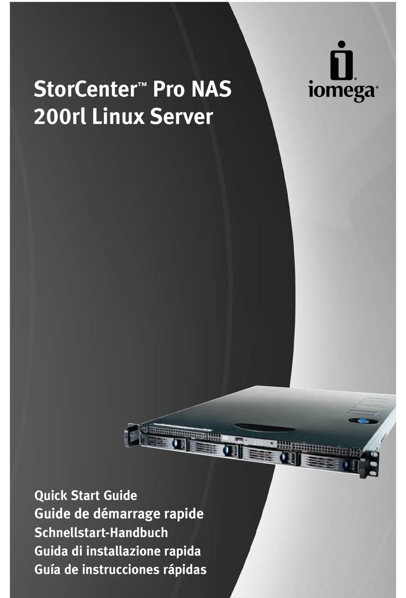 Iomega 34208 - Storcenter Pro 200RL Nas 3TB 4X750GB Sata II Raid 0/0+1/5... User manual