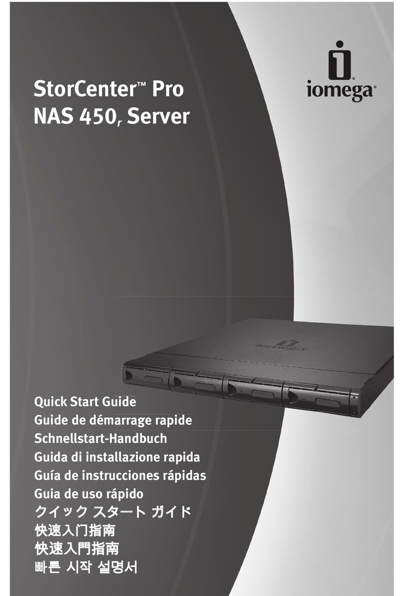 Iomega 33469 - StorCenter Pro NAS 450r Server 1TB WSS 2003 R2... quick start guide