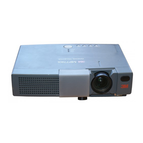 3M Multimedia Projector MP7640i/MP7740i Manual