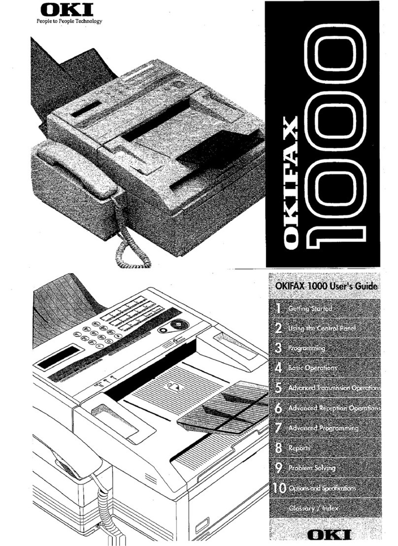 Oki OKIFAX 1000 user guide