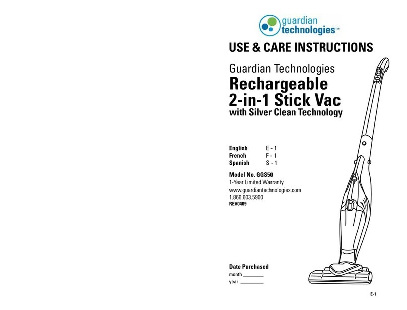 Guardian GGS50 Use and care instruction
