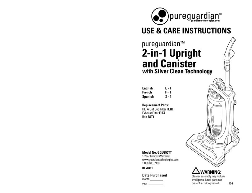 pureguardian GGU350TT Use and care instruction