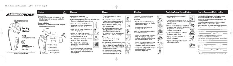 Guardian PrecisionEDGE PE100 Operation instructions