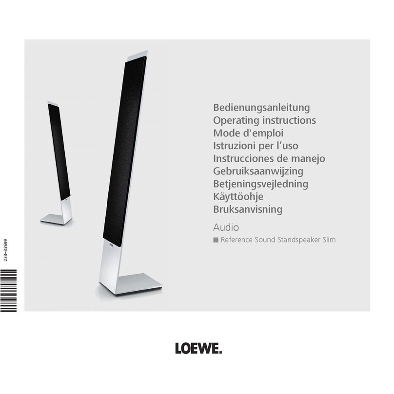 Loewe Reference Sound Standspeaker Slim User manual