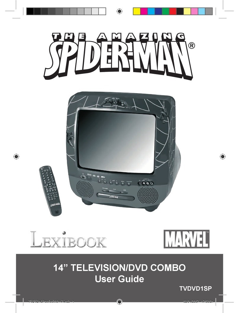 LEXIBOOK The Amazing Spider-Man TVDVD1SP user guide