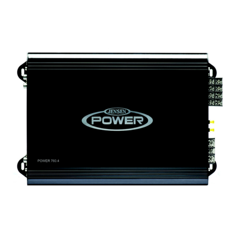Jensen POWER 400 - POWER 400 AMPLIFIER Installation and operation manual