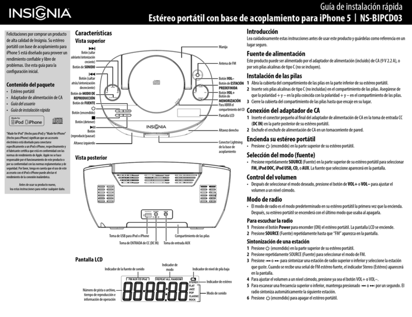 Insignia NS-BIPCD03 Guía De Instalación Rápida
