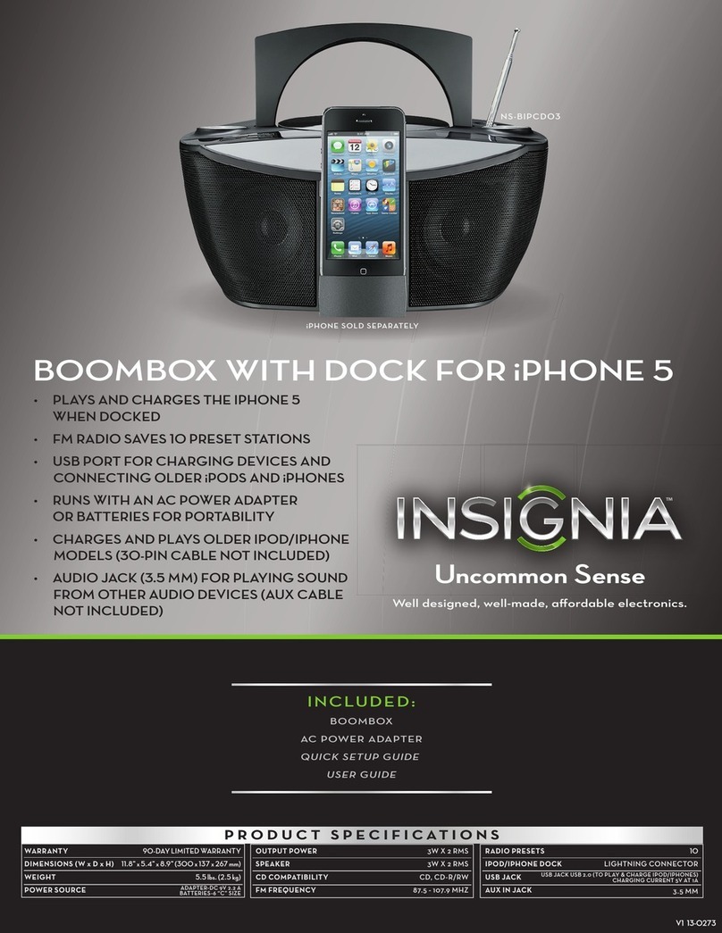Insignia NS-BIPCD03 User manual