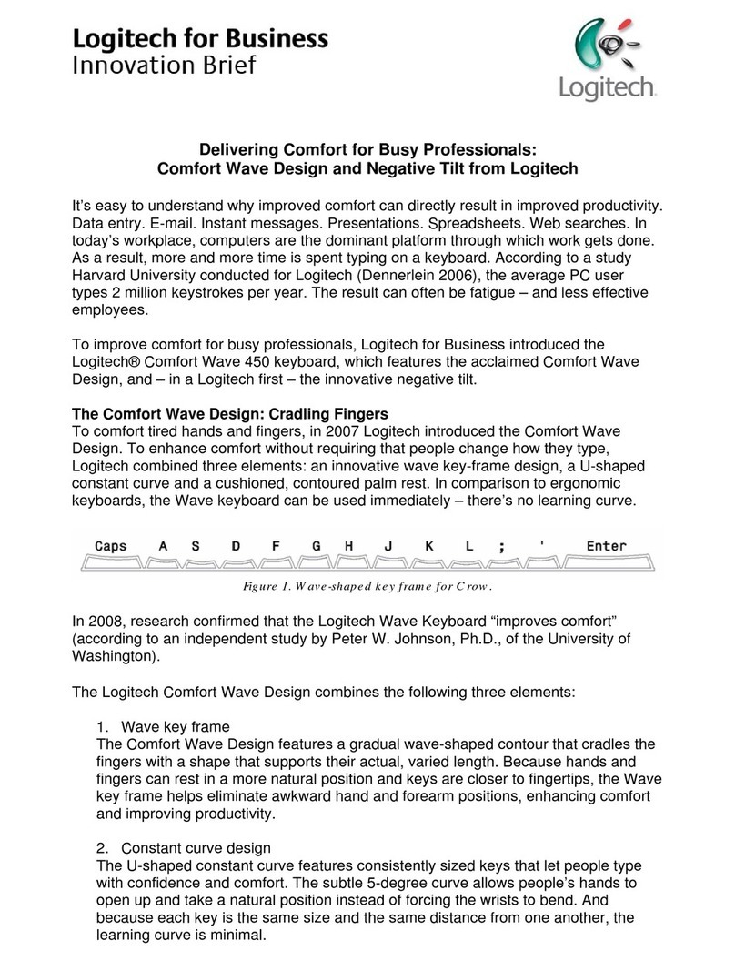 Logitech Comfort Wave 450 User manual