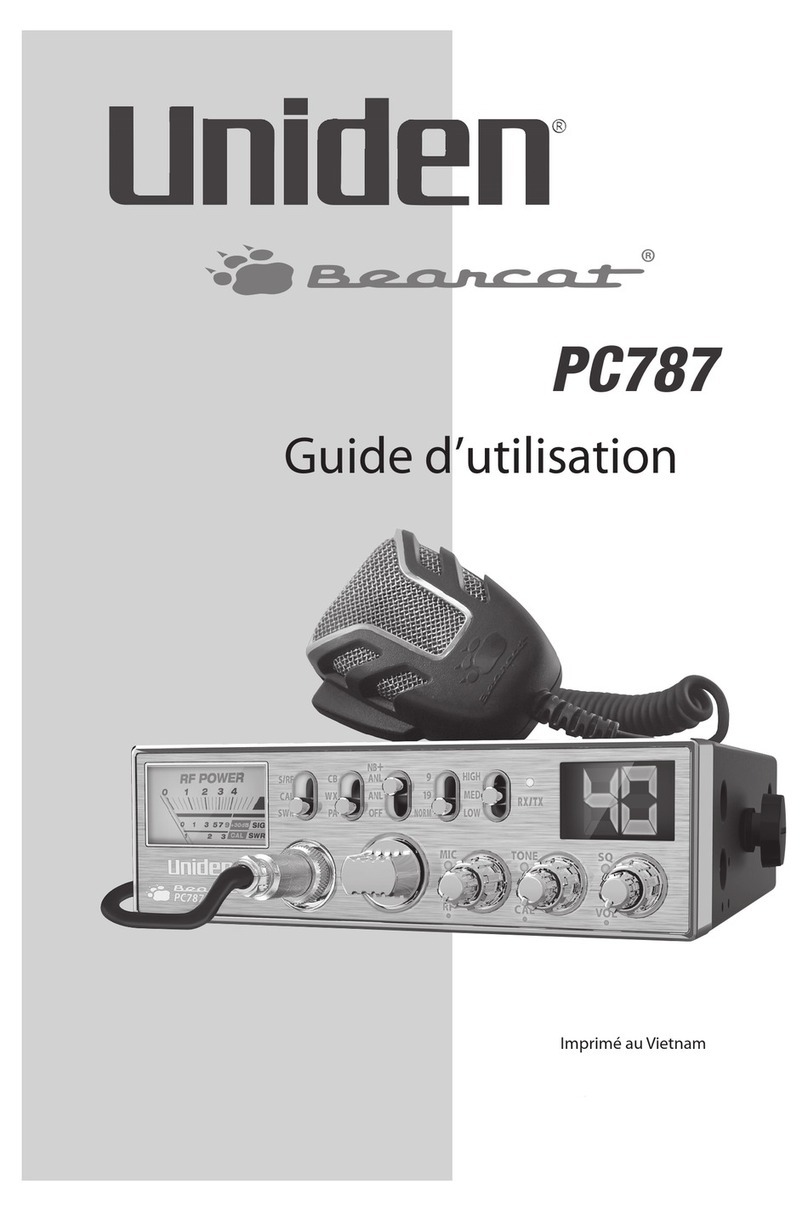 Uniden Bearcat PC787 Guide d'utilisation