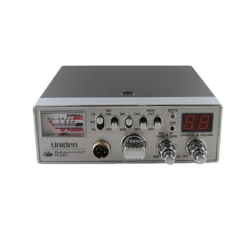 Uniden Bearcat PC687 User guide