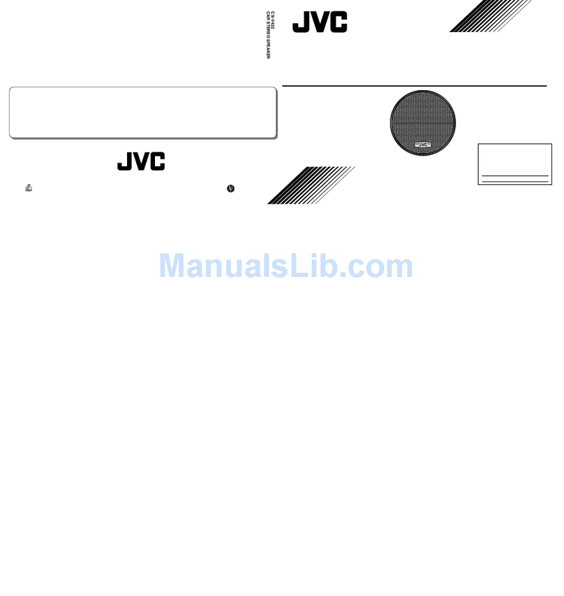 JVC CS-V422 - Car Speaker instructions