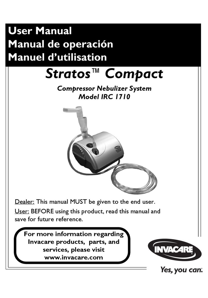Invacare Stratos Aerosol IRC1710 user manual