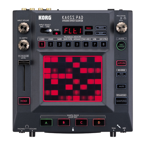 Korg KAOSS PAD KP3 owner's manual