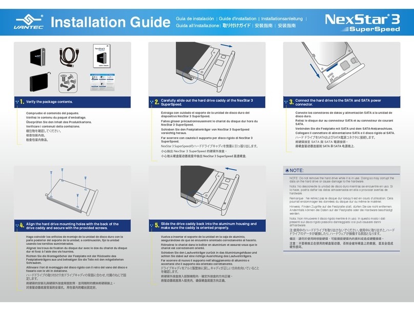 Vantec SuperSpeed NexStar 3 installation guide