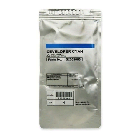 Lanier Cyan Developer B2309660 Material safety data sheet
