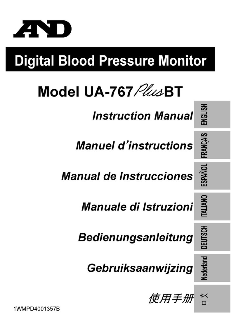 A&D UA-767 Plus BT User manual