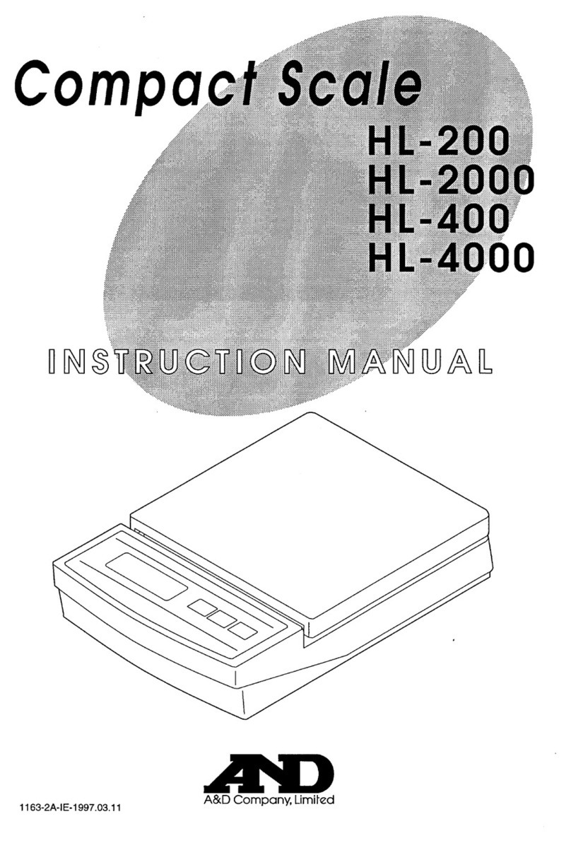 A&D HL-4000 User manual