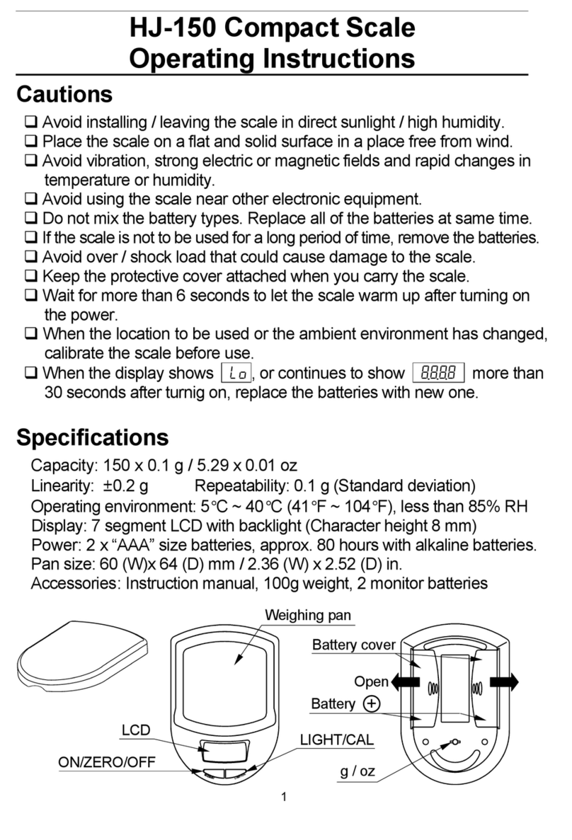 A&D HJ-150 User manual