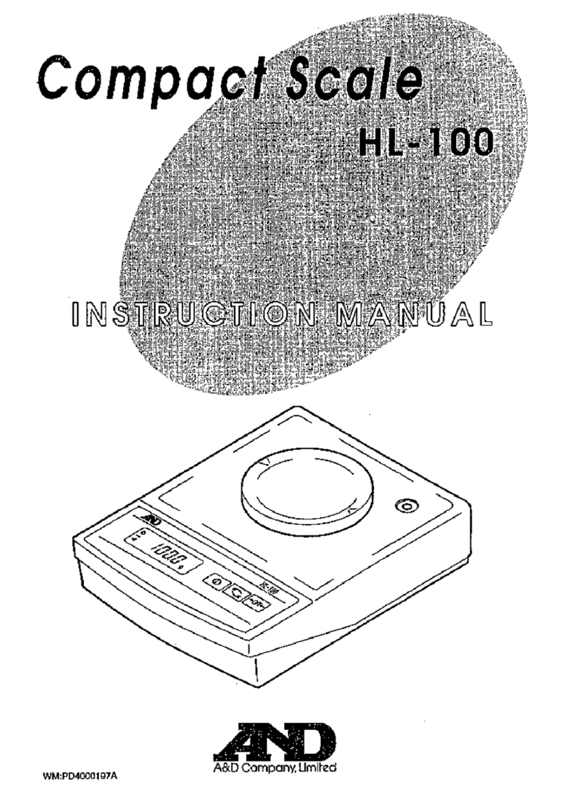 A&D HL-100 instruction manual