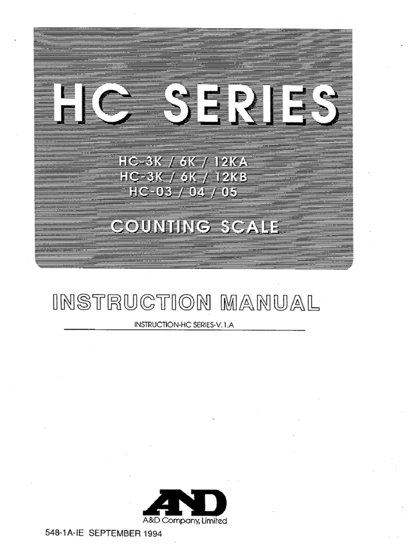 A&D HC-05 instruction manual