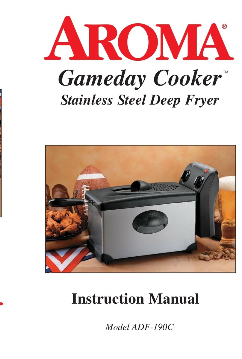 Aroma Gameday Cooker ADF-190C instruction manual