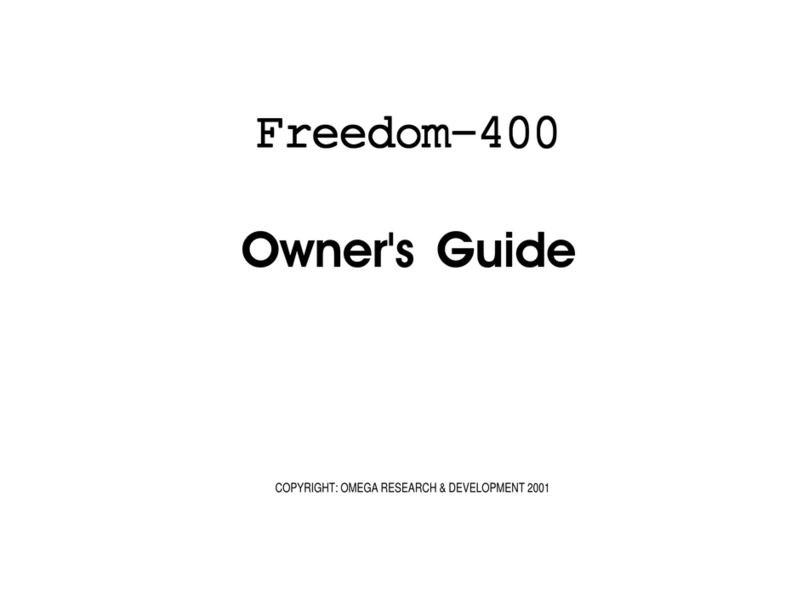 Omega Freedom 400 User manual
