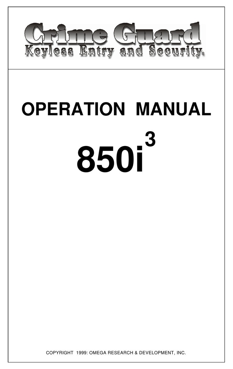 Omega Crime Guard 850i3 User manual