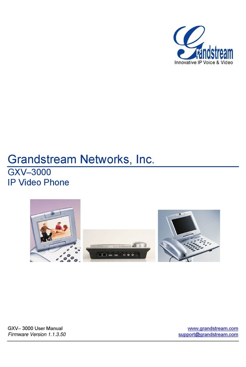 Grandstream Networks GXV-3000 User manual Grandstream Networks GXV-3000 User manual