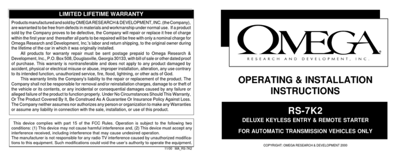 Omega RS-7K2 Product guide