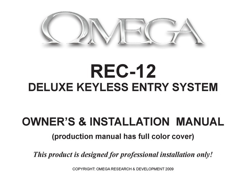 Omega REC-12 Quick start guide