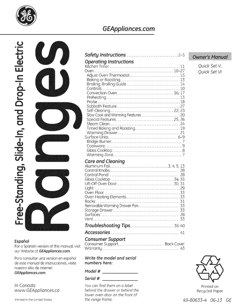 GE 49-80633-4 owner's manual
