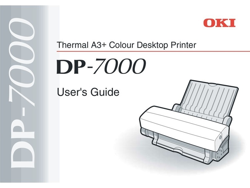 Oki Thermal A3+ Colour Desktop Printer DP-7000 User manual