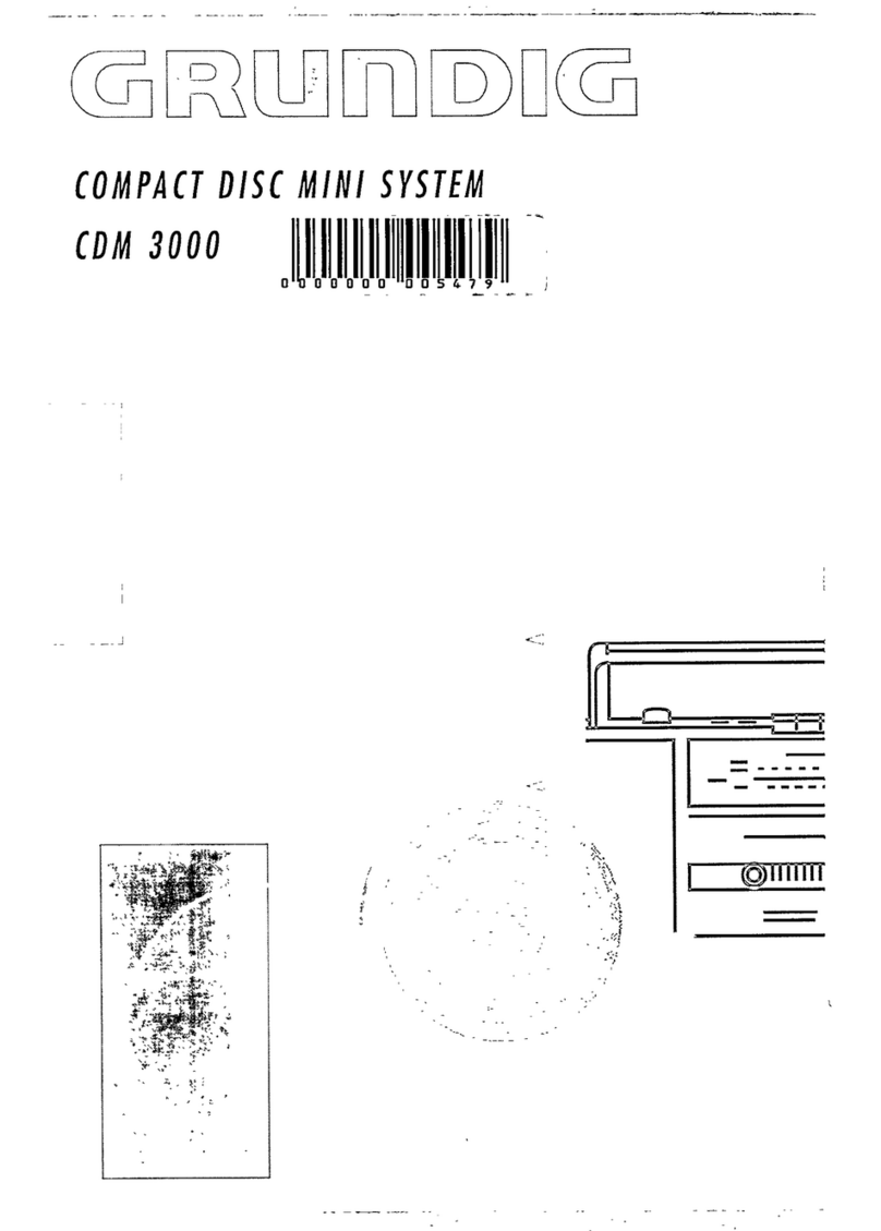 Grundig CDM3000 User manual